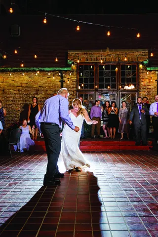A father-daughter dance at the Best Place at the Historic Pabst Brewery in Milwaukee.