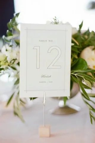 Our Favorite Wedding Table Number Ideas | Wisconsin Bride