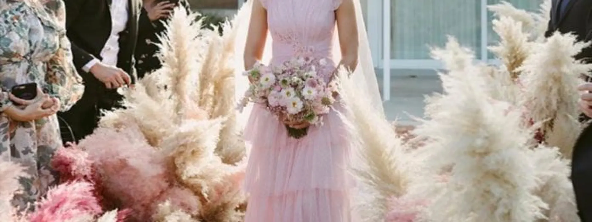 To get Mandy Moore's wedding look, designer Azazie features a similar dress at half the price. 
