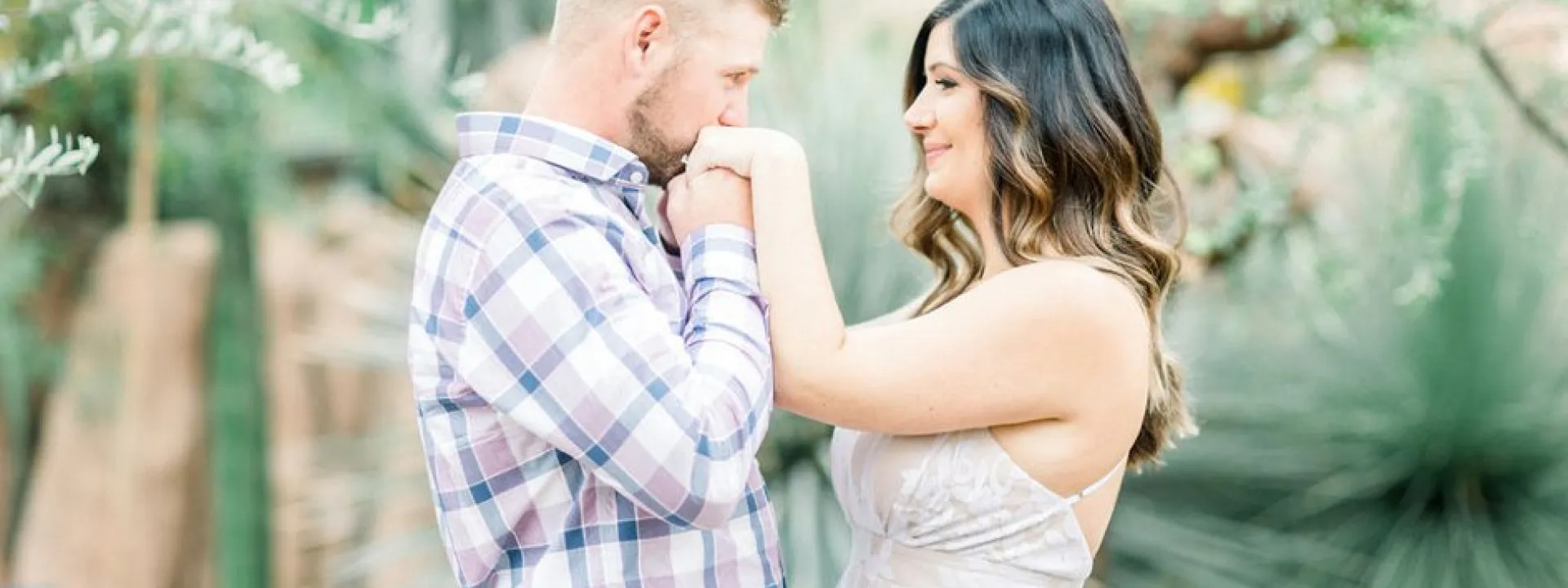 Sweet and Spiky Engagement Shoot at The Milwaukee Domes | Wisconsin Bride